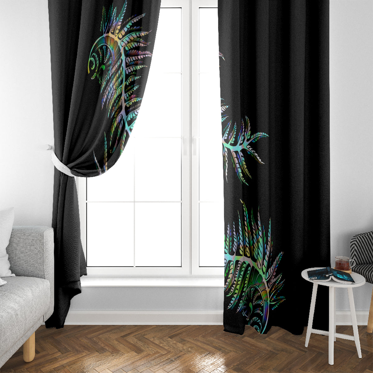 new-zealand-window-curtain-aotearoa-silver-fern-mixed-papua-shell-green-vibe