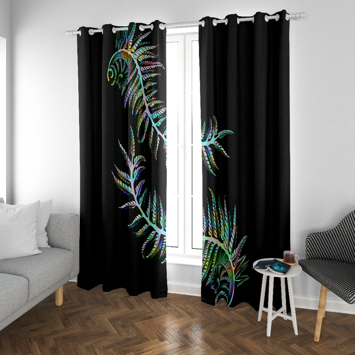 new-zealand-window-curtain-aotearoa-silver-fern-mixed-papua-shell-green-vibe