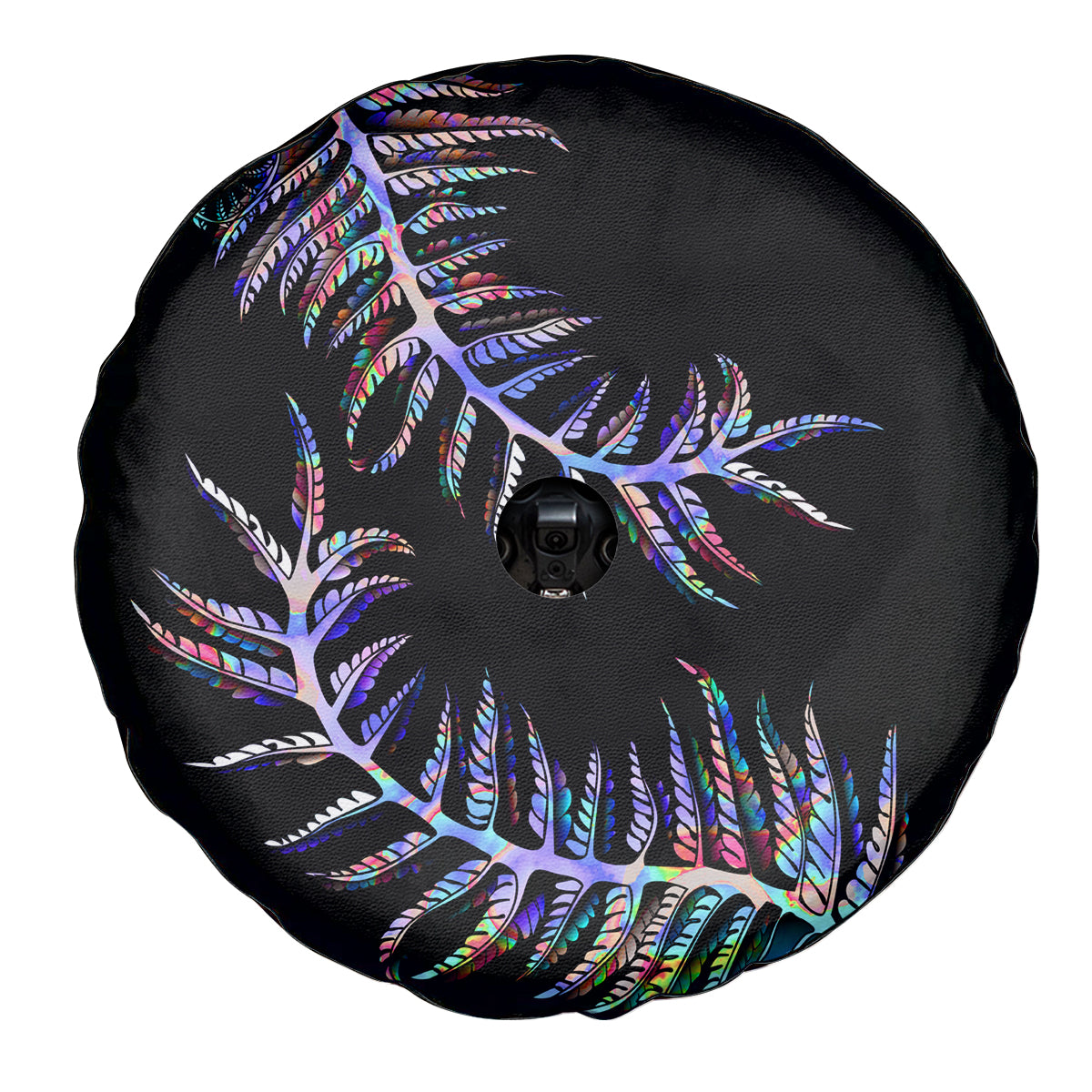 New Zealand Spare Tire Cover Aotearoa Silver Fern Mixed Papua Shell Purple Vibe - Vibe Hoodie Shop