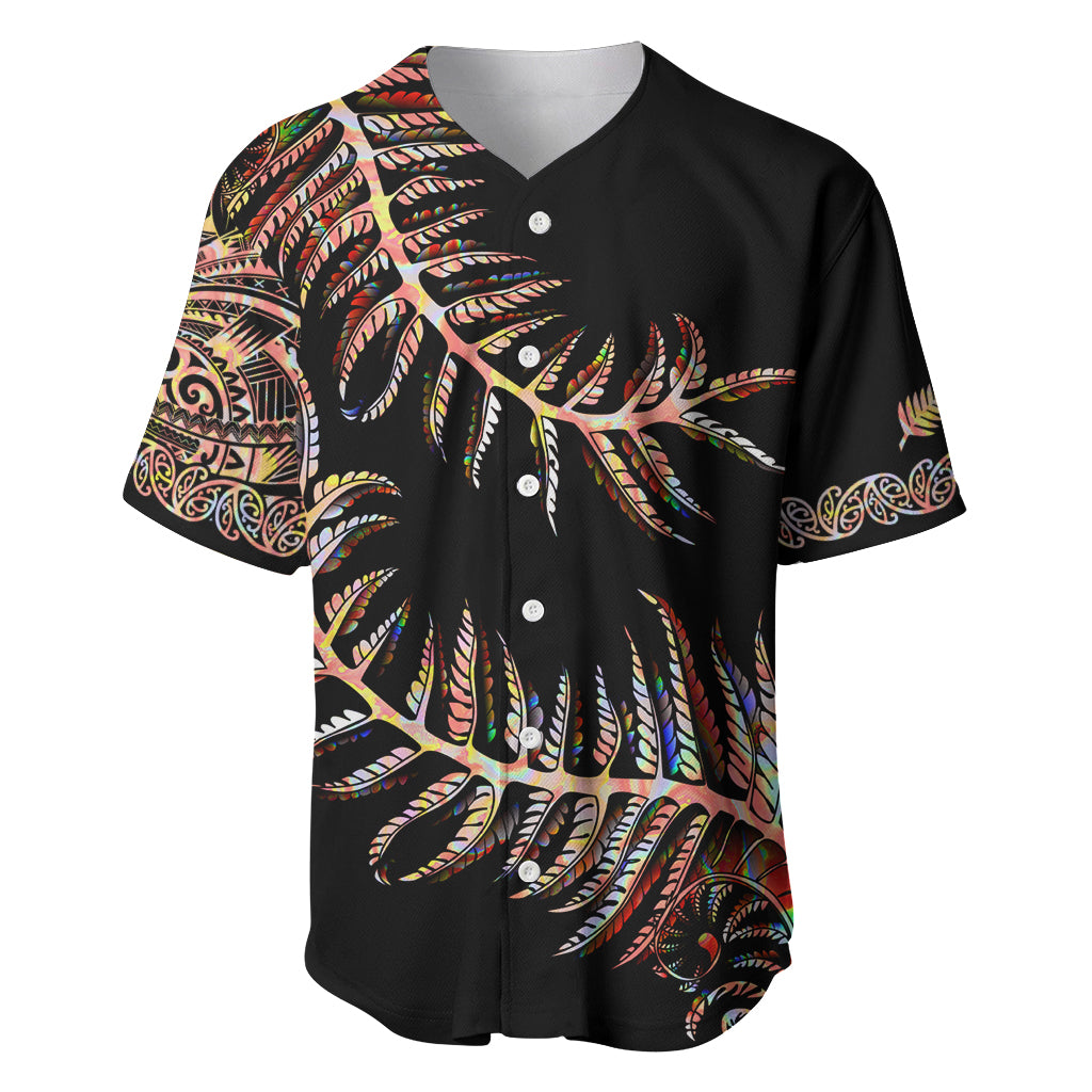 New Zealand Baseball Jersey Aotearoa Silver Fern Mixed Papua Shell Red Vibe - Vibe Hoodie Shop