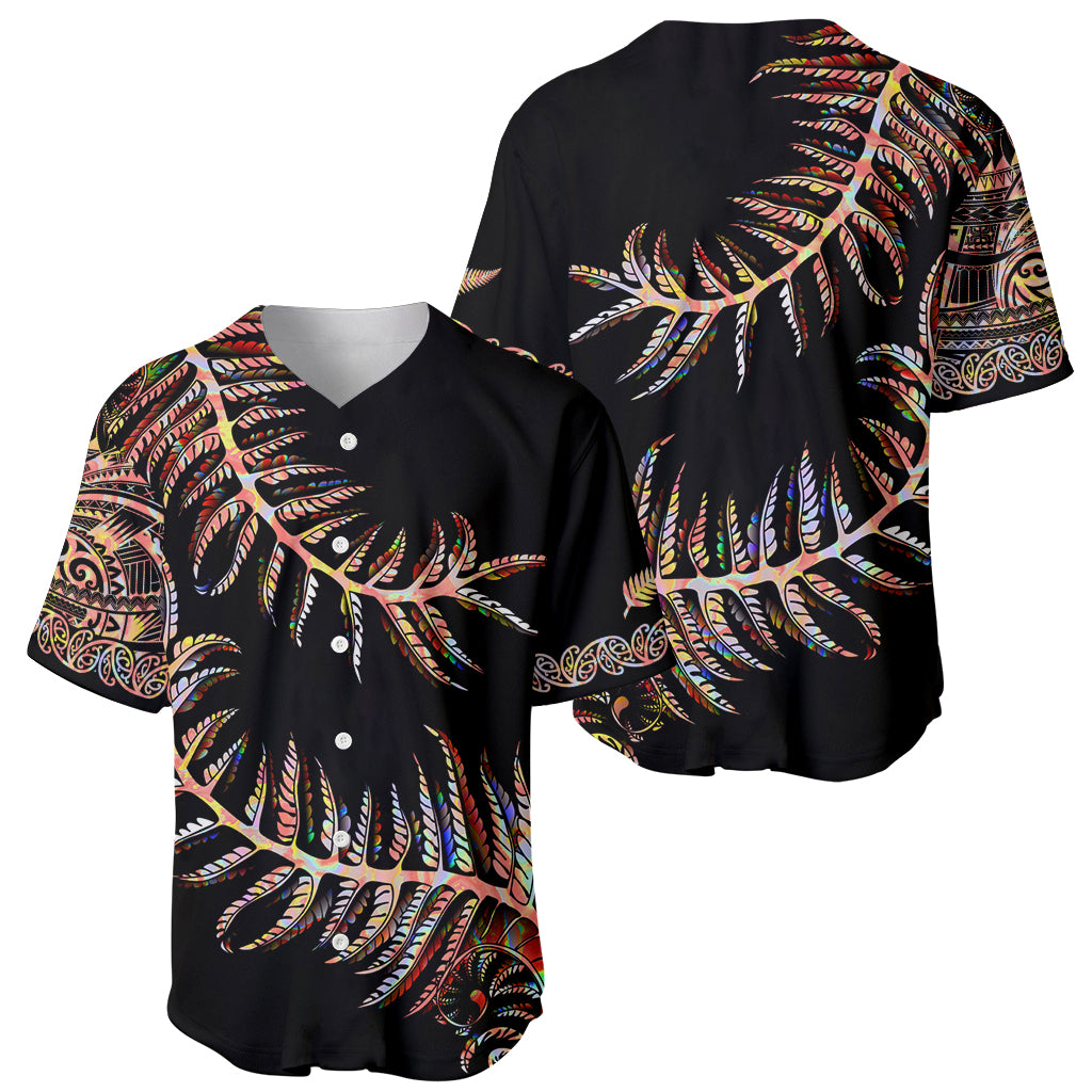 New Zealand Baseball Jersey Aotearoa Silver Fern Mixed Papua Shell Red Vibe - Vibe Hoodie Shop