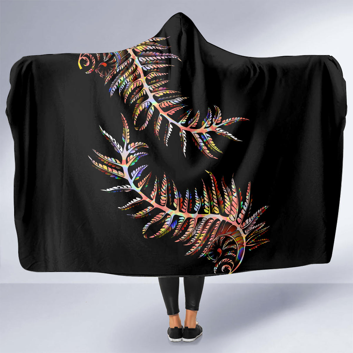 new-zealand-hooded-blanket-aotearoa-silver-fern-mixed-papua-shell-red-vibe