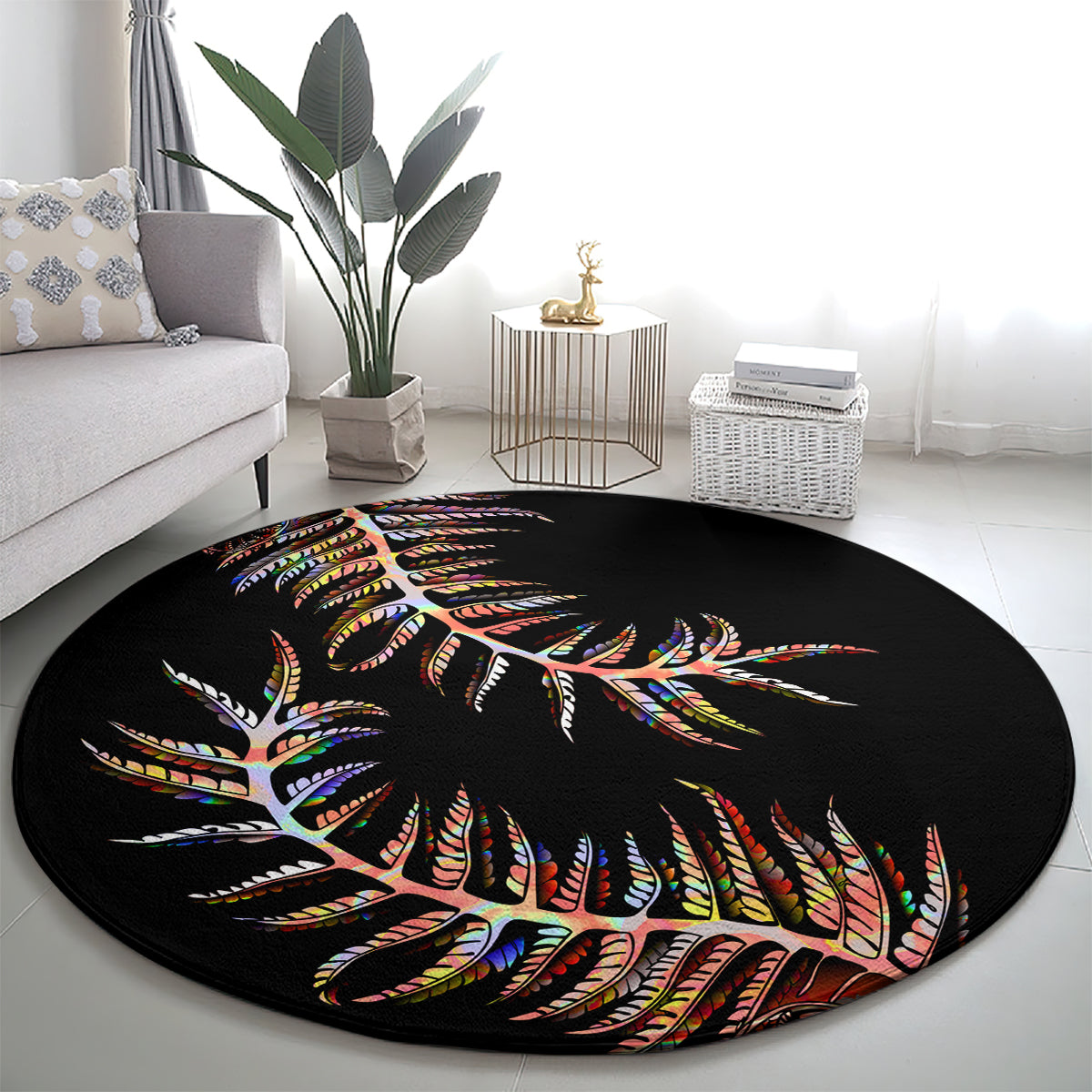 new-zealand-round-carpet-aotearoa-silver-fern-mixed-papua-shell-red-vibe