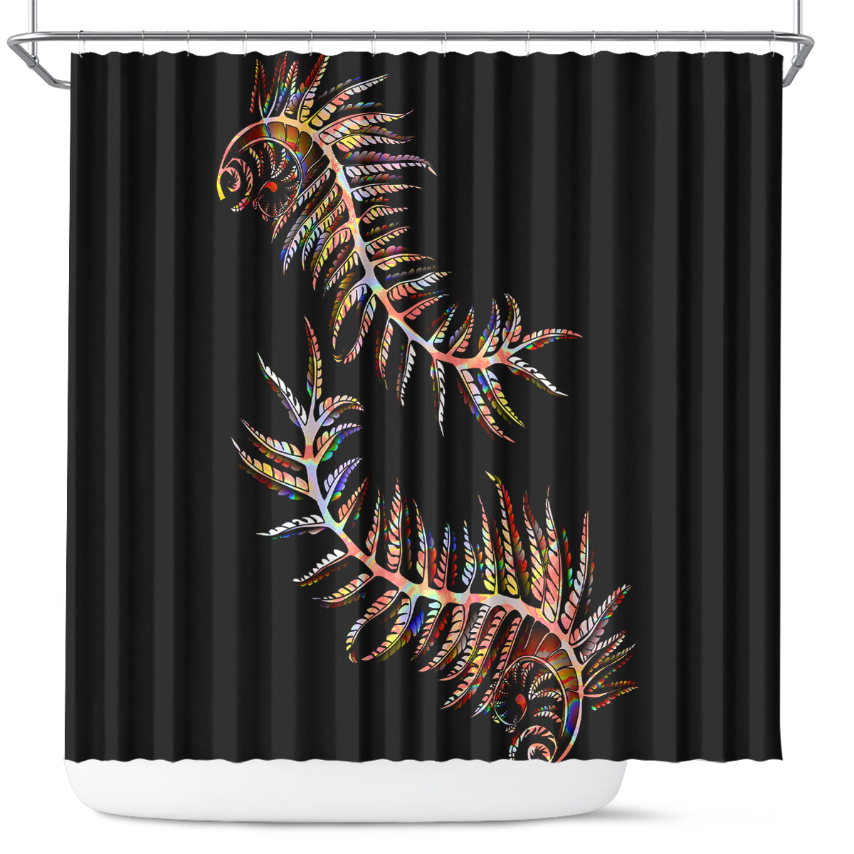 new-zealand-shower-curtain-aotearoa-silver-fern-mixed-papua-shell-red-vibe