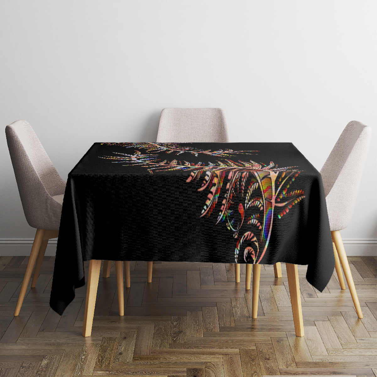 new-zealand-tablecloth-aotearoa-silver-fern-mixed-papua-shell-red-vibe