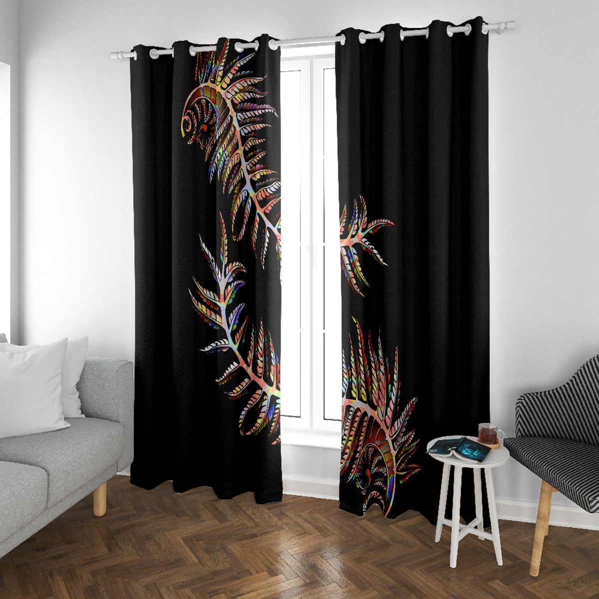 new-zealand-window-curtain-aotearoa-silver-fern-mixed-papua-shell-red-vibe