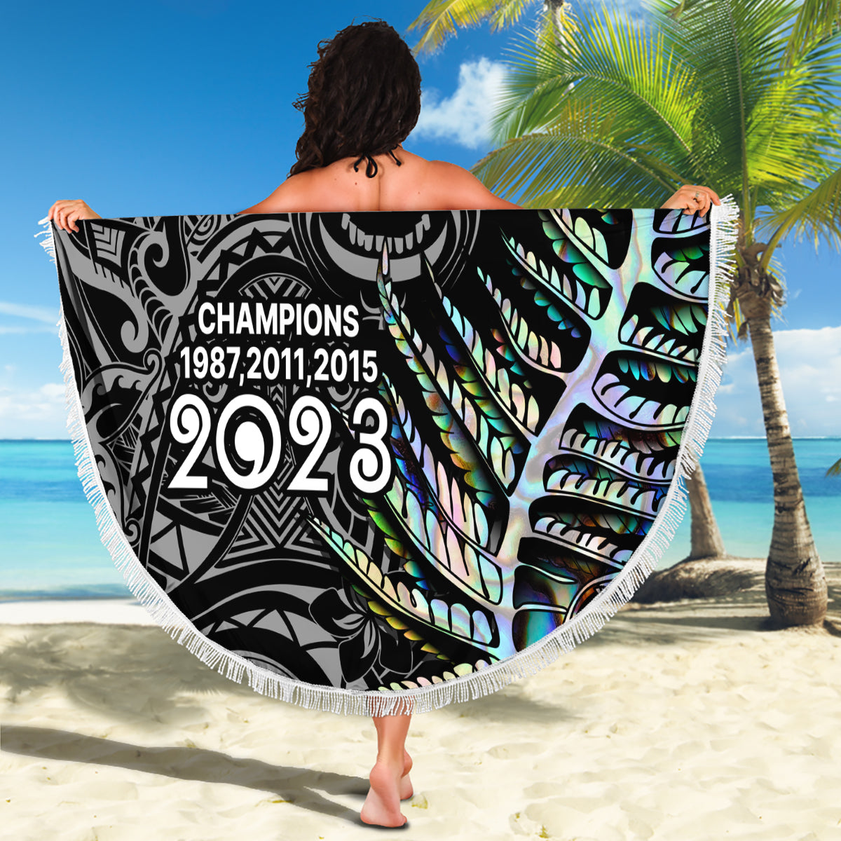 new-zealand-rugby-beach-blanket-nz-black-fern-champions-history-with-papua-shell