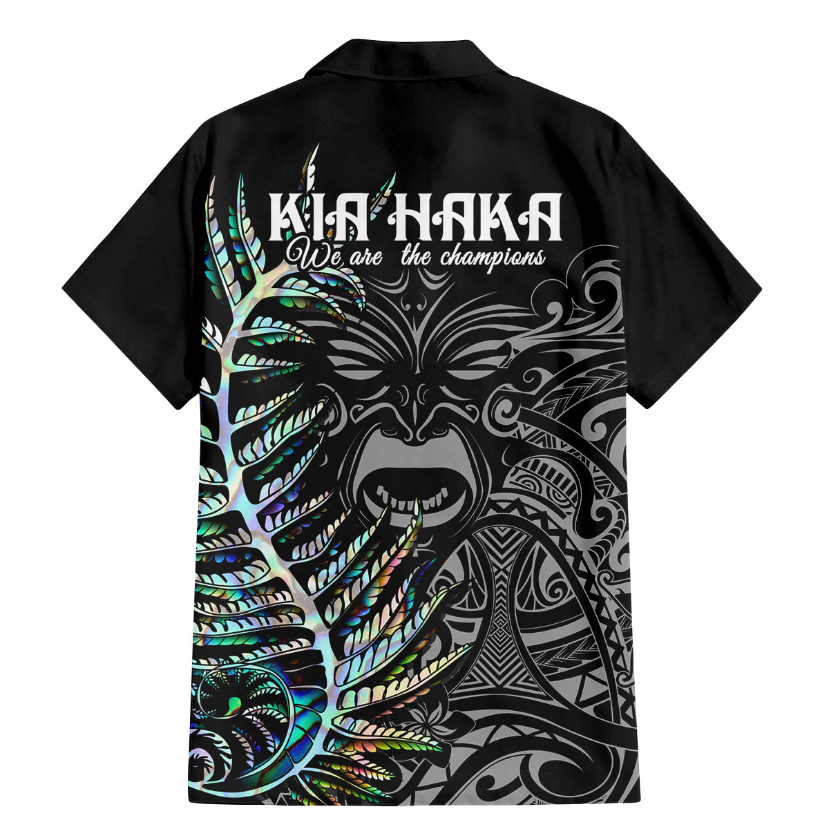 new-zealand-rugby-family-matching-mermaid-dress-and-hawaiian-shirt-nz-black-fern-champions-history-with-papua-shell