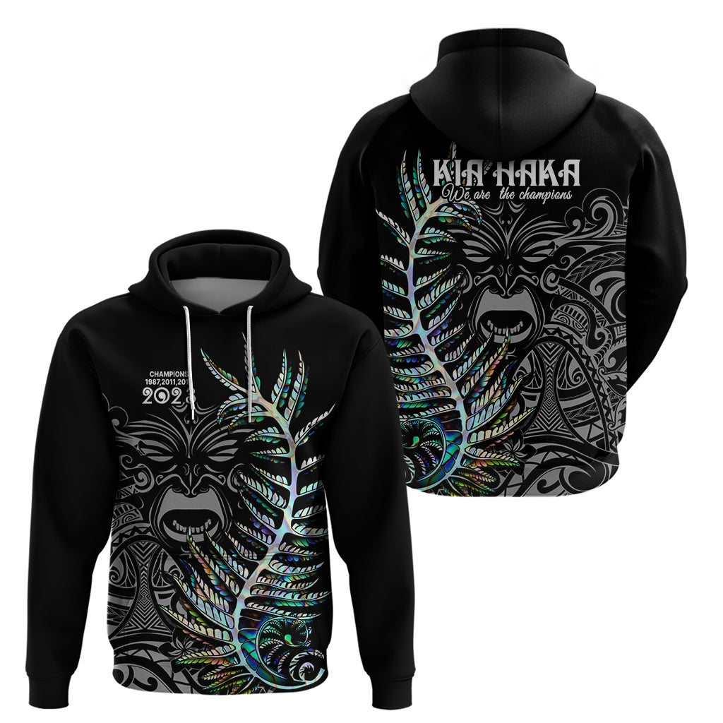New Zealand Rugby Hoodie NZ Black Fern Champions History With Papua Shell LT9 - Vibe Hoodie Shop