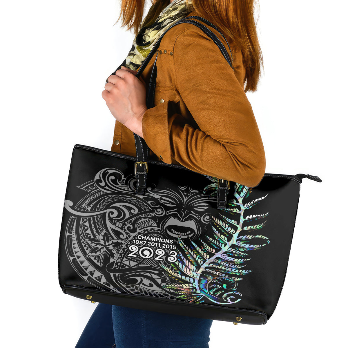 new-zealand-rugby-leather-tote-bag-nz-black-fern-champions-history-with-papua-shell