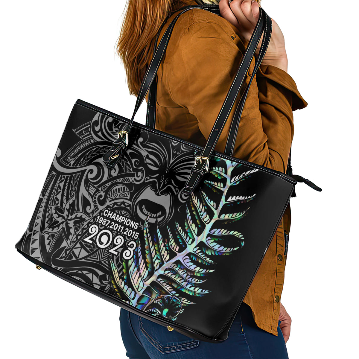 new-zealand-rugby-leather-tote-bag-nz-black-fern-champions-history-with-papua-shell