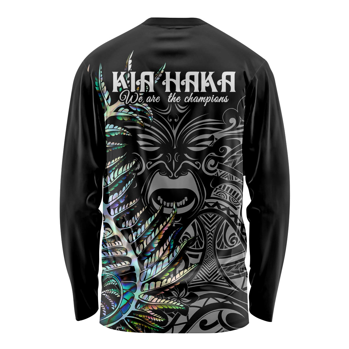 New Zealand Rugby Long Sleeve Shirt NZ Black Fern Champions History With Papua Shell - Vibe Hoodie Shop