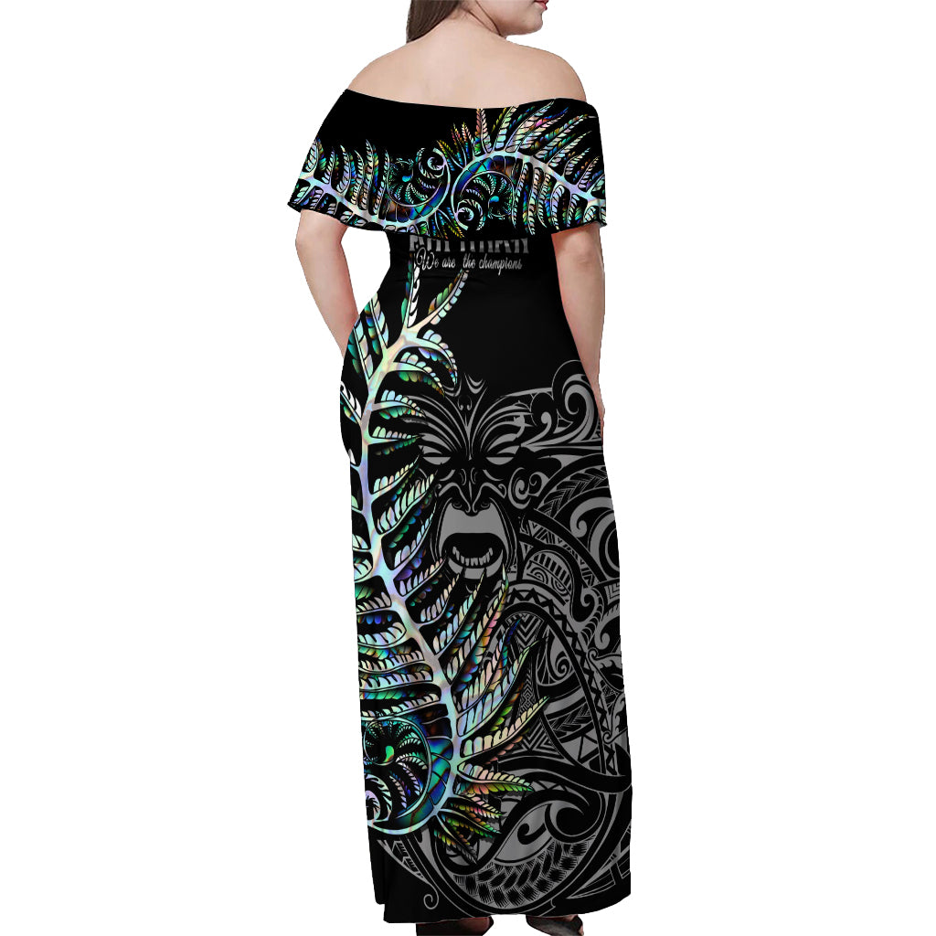 new-zealand-rugby-off-shoulder-maxi-dress-nz-black-fern-champions-history-with-papua-shell