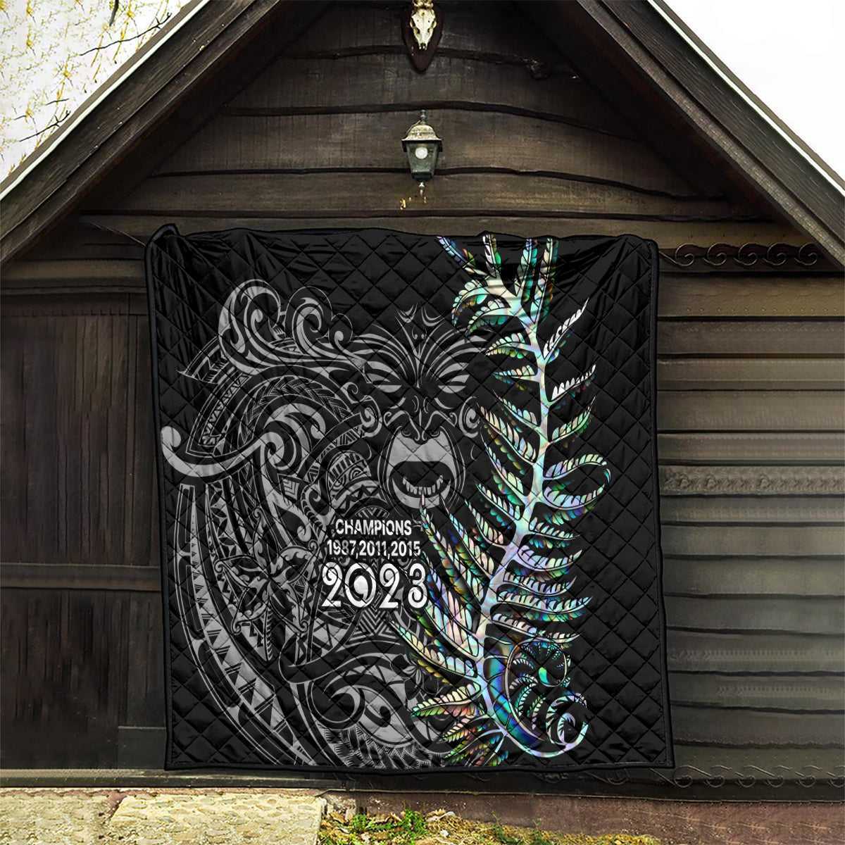 New Zealand Rugby Quilt NZ Black Fern Champions History With Papua Shell - Vibe Hoodie Shop