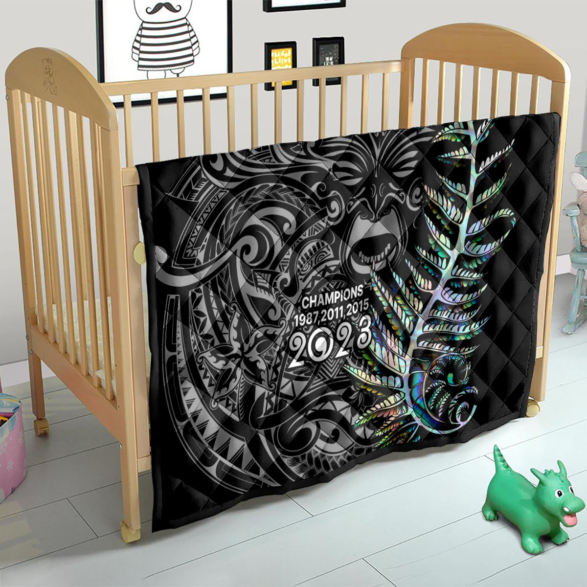 New Zealand Rugby Quilt NZ Black Fern Champions History With Papua Shell - Vibe Hoodie Shop