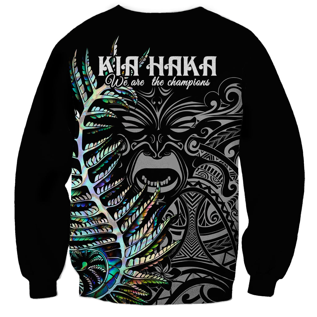 New Zealand Rugby Sweatshirt NZ Black Fern Champions History With Papua Shell - Vibe Hoodie Shop