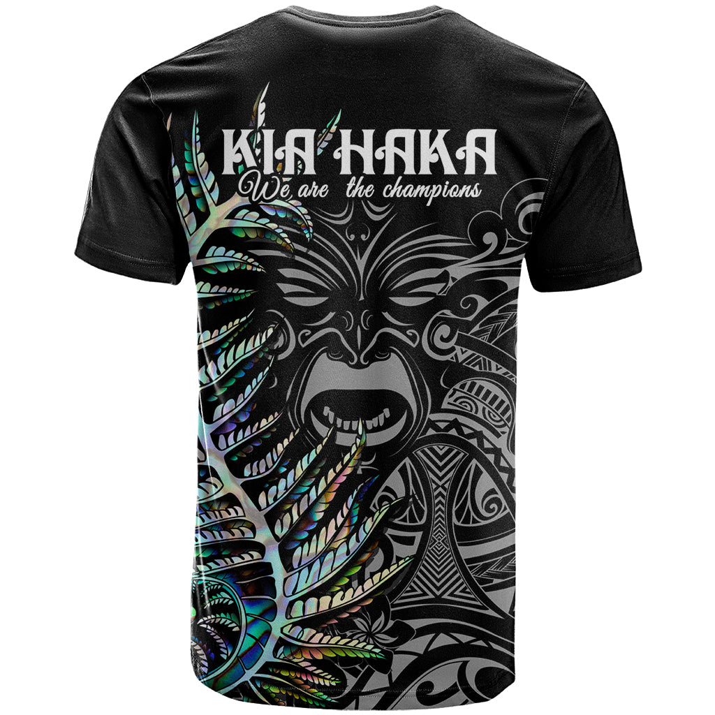 New Zealand Rugby T Shirt NZ Black Fern Champions History With Papua Shell LT9 - Vibe Hoodie Shop