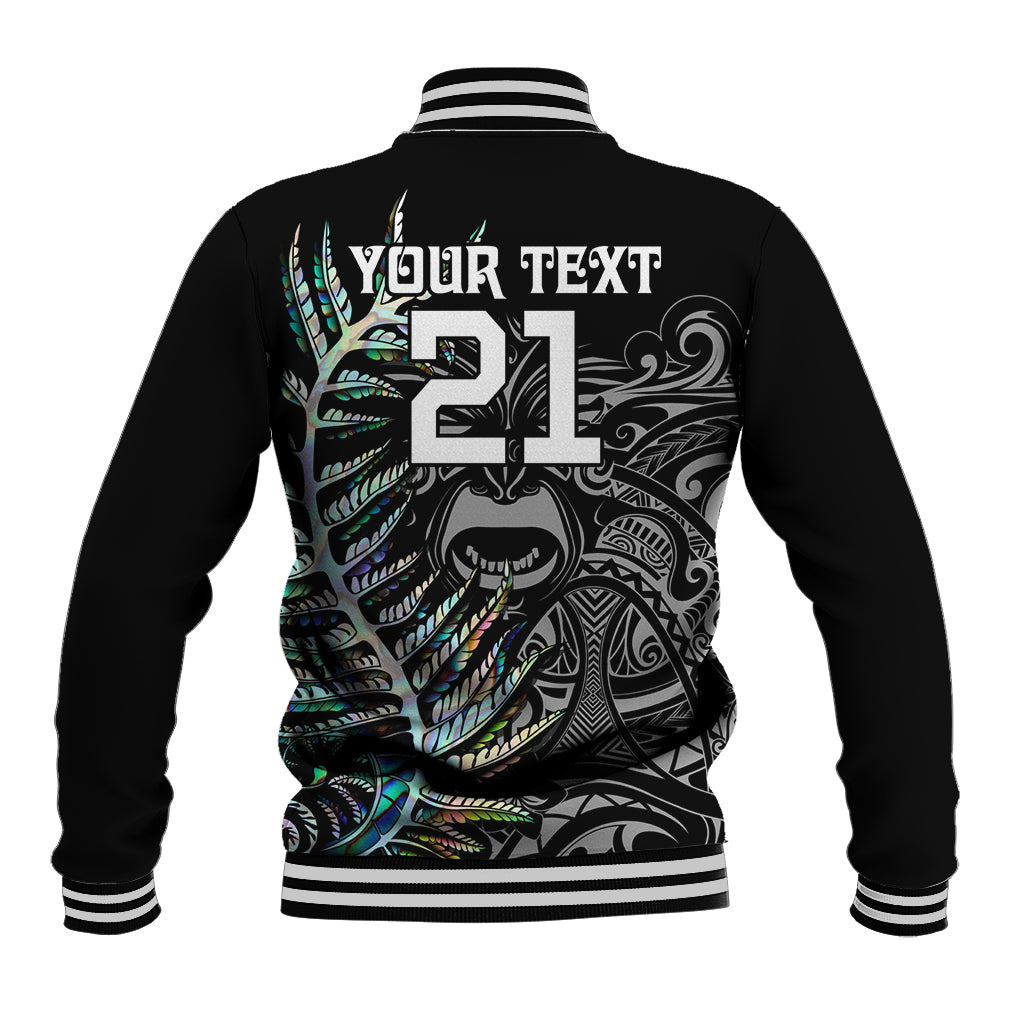 Custom New Zealand Rugby Baseball Jacket NZ Black Fern Champions History With Papua Shell - Vibe Hoodie Shop