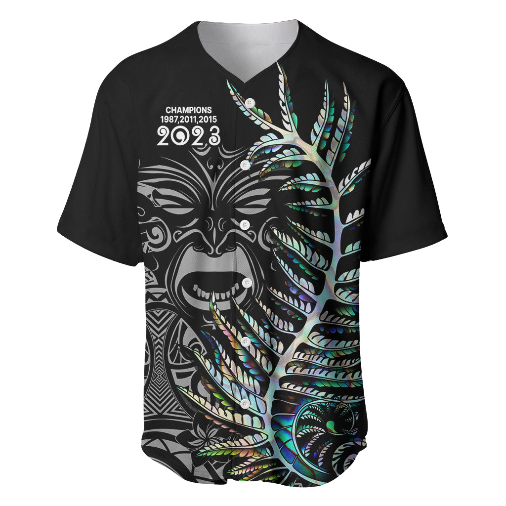 Custom New Zealand Rugby Baseball Jersey NZ Black Fern Champions History With Papua Shell - Vibe Hoodie Shop