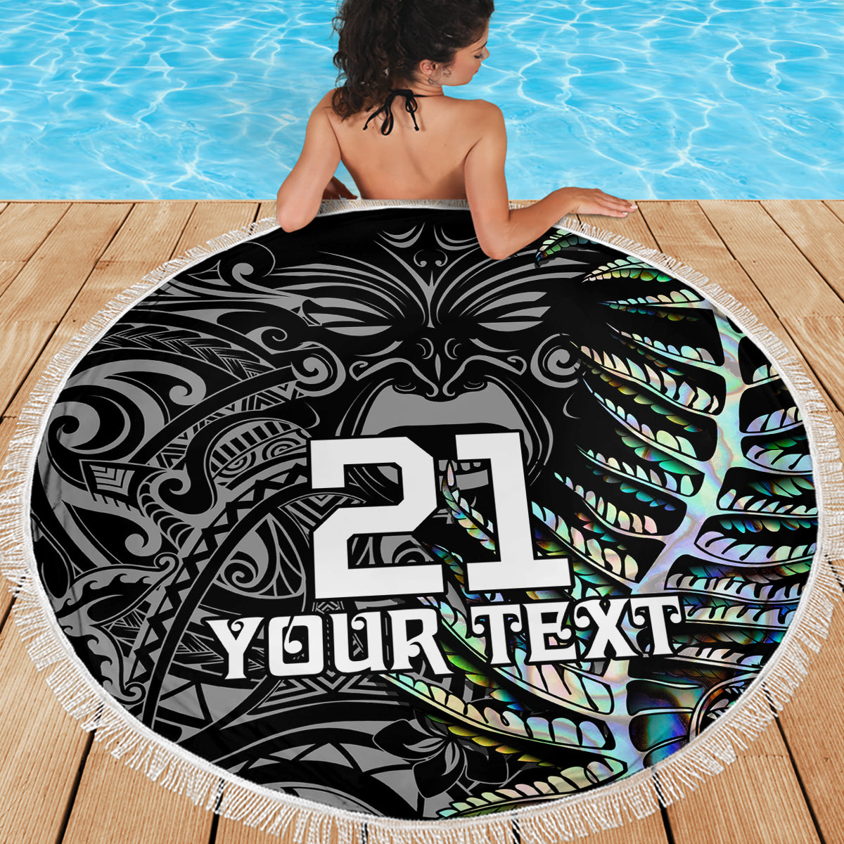 custom-new-zealand-rugby-beach-blanket-nz-black-fern-champions-history-with-papua-shell