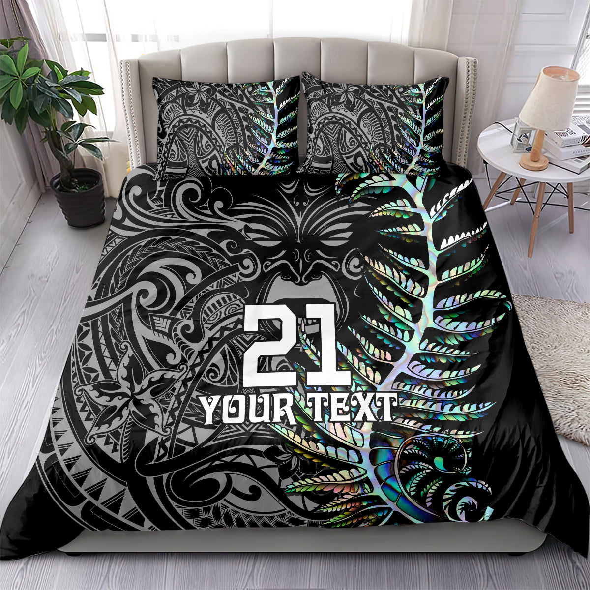 Custom New Zealand Rugby Bedding Set NZ Black Fern Champions History With Papua Shell - Vibe Hoodie Shop