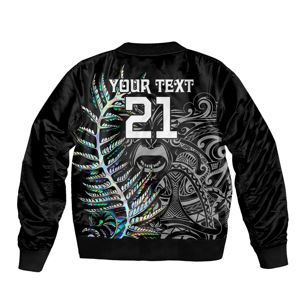 Custom New Zealand Rugby Bomber Jacket NZ Black Fern Champions History With Papua Shell - Vibe Hoodie Shop