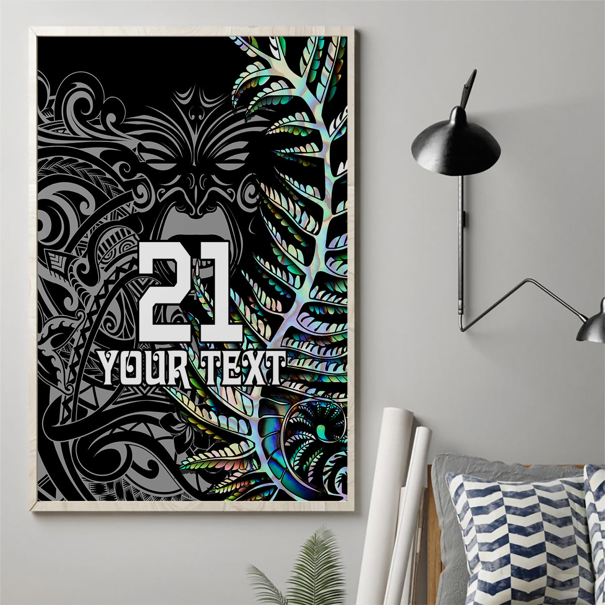 custom-new-zealand-rugby-canvas-wall-art-nz-black-fern-champions-history-with-papua-shell