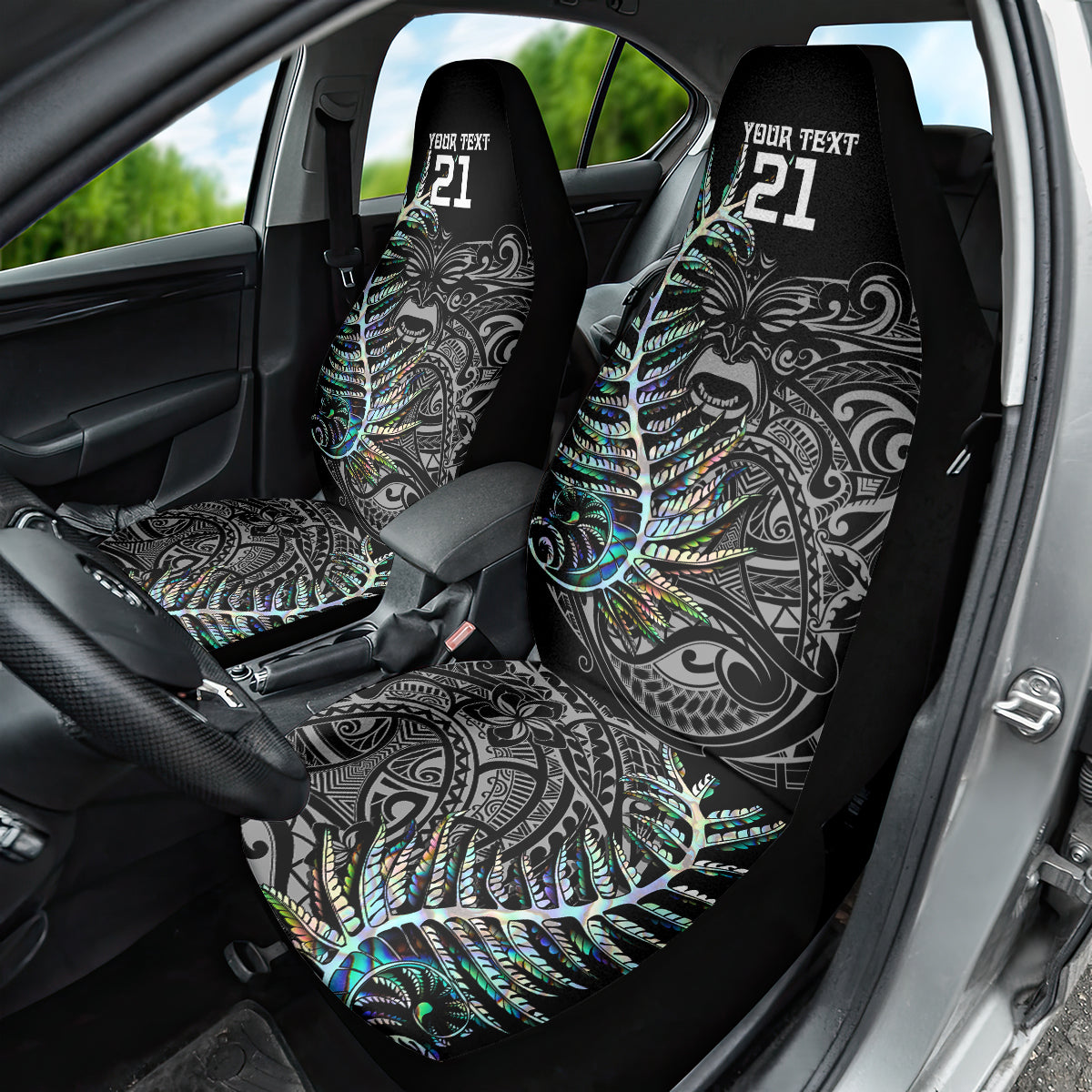 Custom New Zealand Rugby Car Seat Cover NZ Black Fern Champions History With Papua Shell - Vibe Hoodie Shop