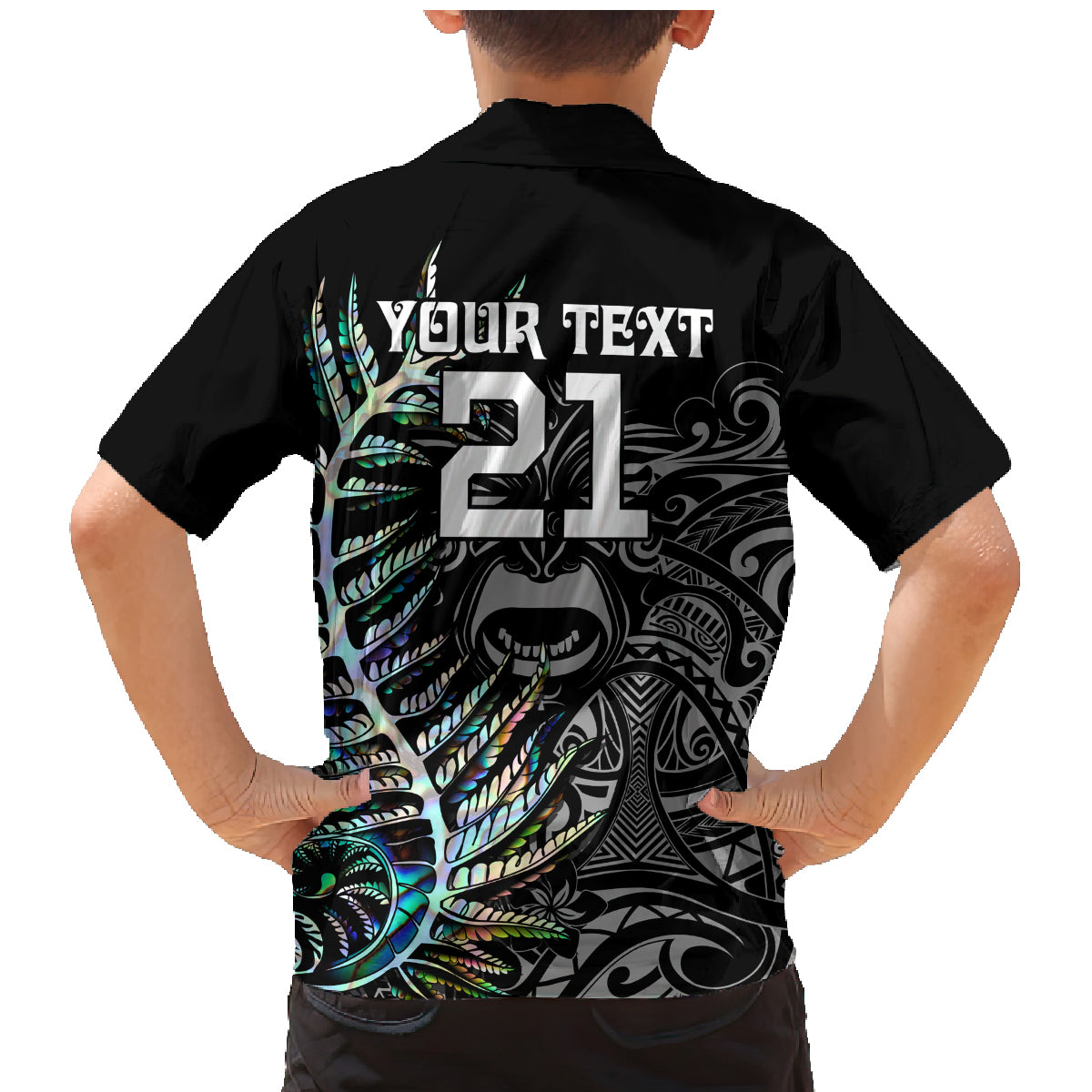 custom-new-zealand-rugby-family-matching-mermaid-dress-and-hawaiian-shirt-nz-black-fern-champions-history-with-papua-shell