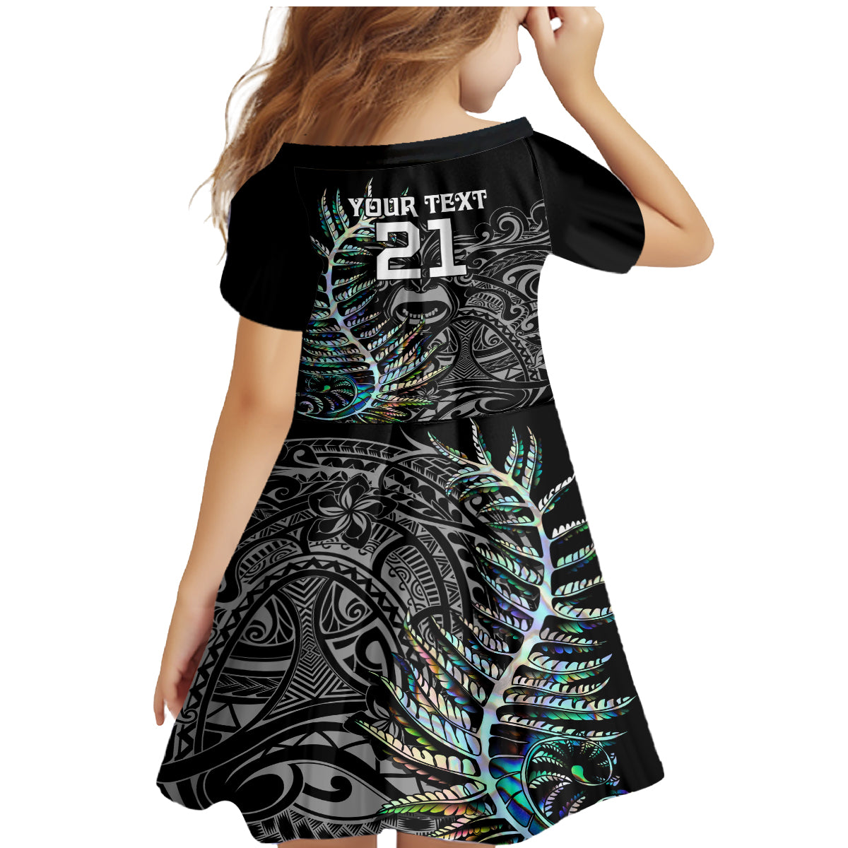 custom-new-zealand-rugby-family-matching-mermaid-dress-and-hawaiian-shirt-nz-black-fern-champions-history-with-papua-shell