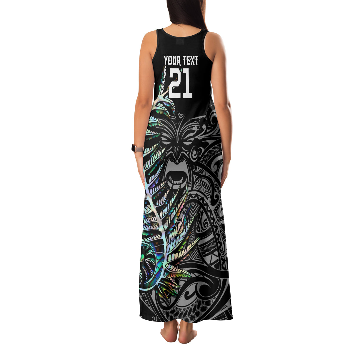 custom-new-zealand-rugby-family-matching-tank-maxi-dress-and-hawaiian-shirt-nz-black-fern-champions-history-with-papua-shell