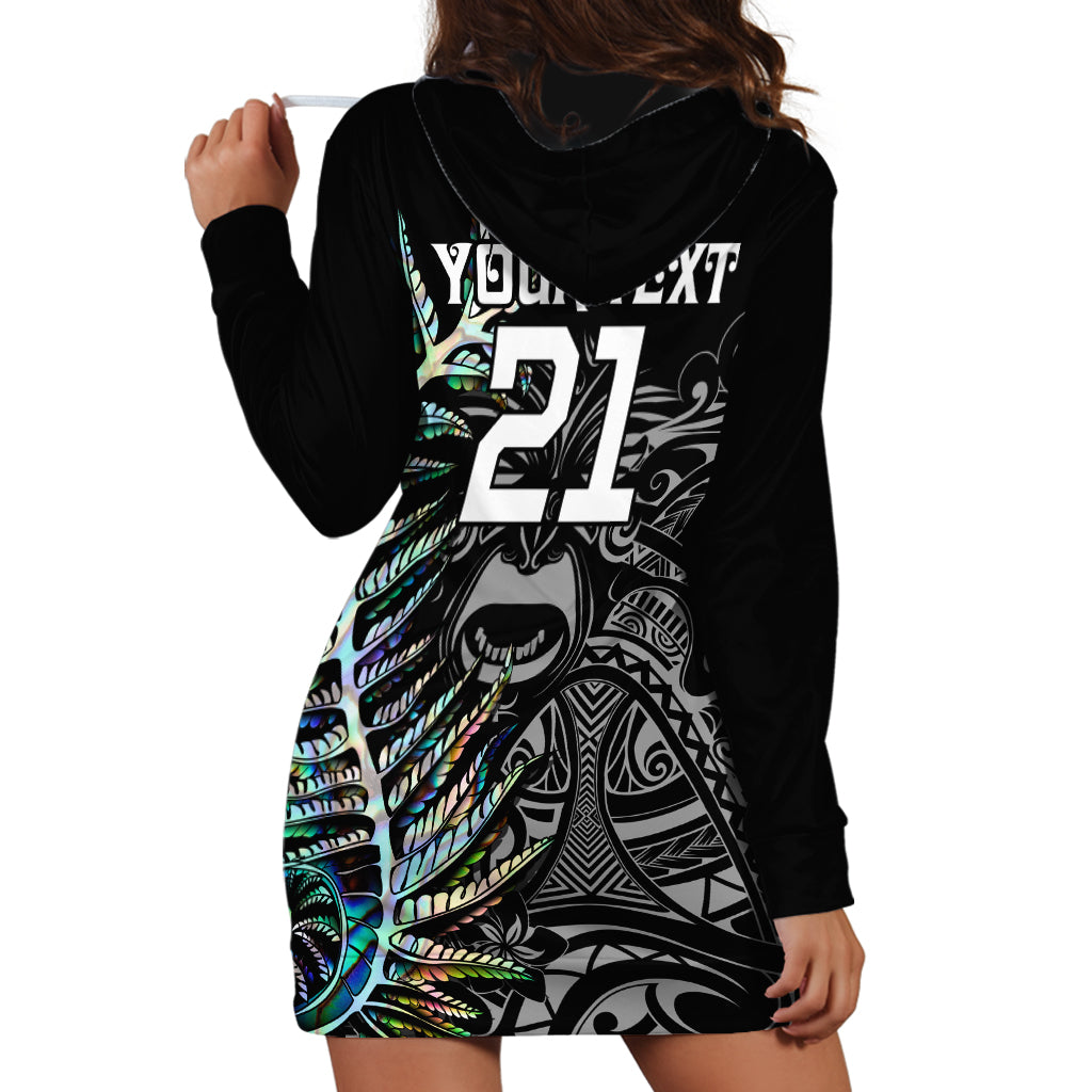 Custom New Zealand Rugby Hoodie Dress NZ Black Fern Champions History With Papua Shell - Vibe Hoodie Shop