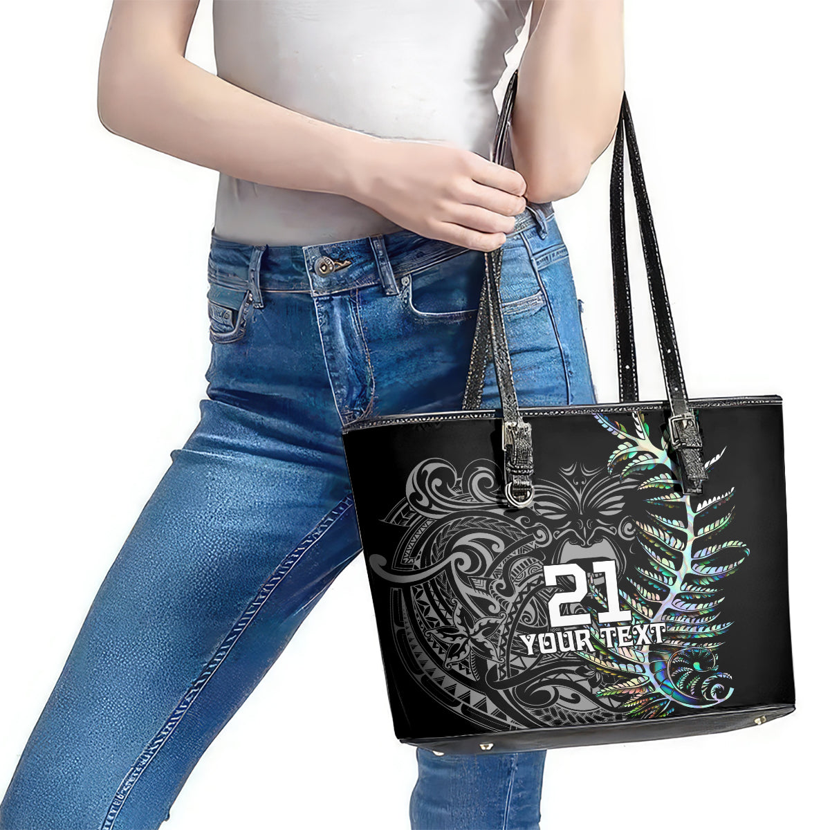 custom-new-zealand-rugby-leather-tote-bag-nz-black-fern-champions-history-with-papua-shell