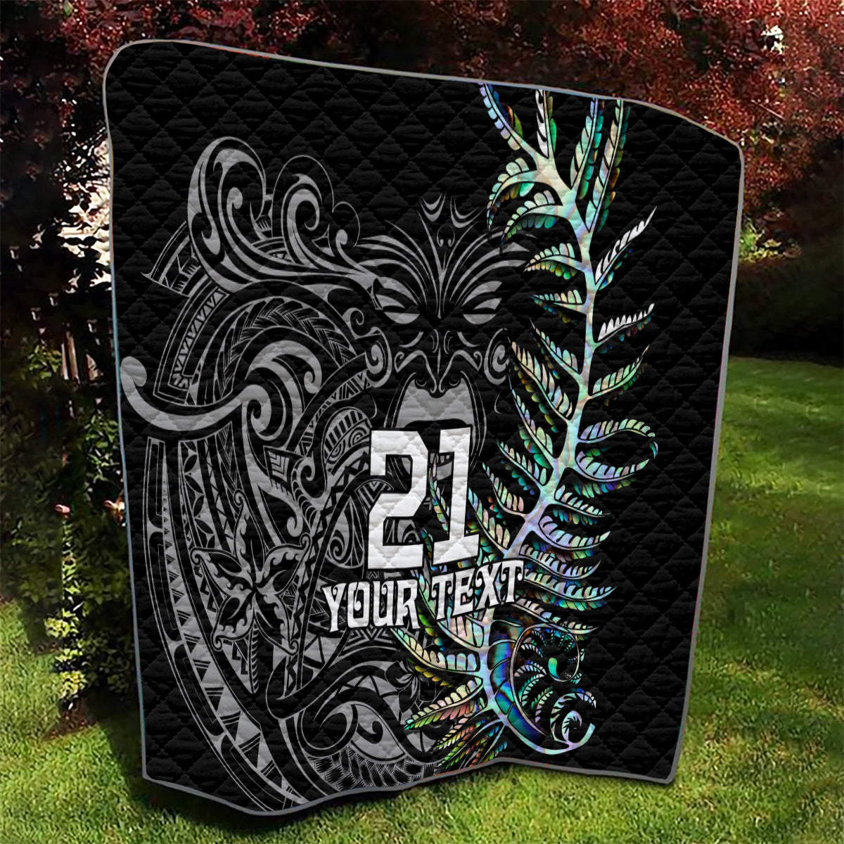 Custom New Zealand Rugby Quilt NZ Black Fern Champions History With Papua Shell - Vibe Hoodie Shop