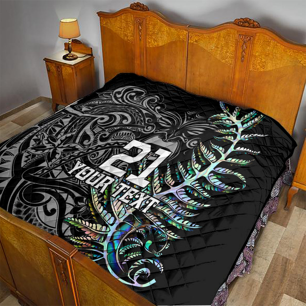 Custom New Zealand Rugby Quilt NZ Black Fern Champions History With Papua Shell - Vibe Hoodie Shop