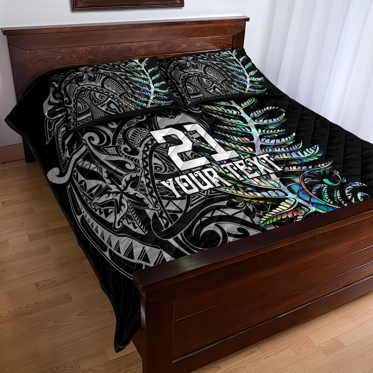 Custom New Zealand Rugby Quilt Bed Set NZ Black Fern Champions History With Papua Shell - Vibe Hoodie Shop