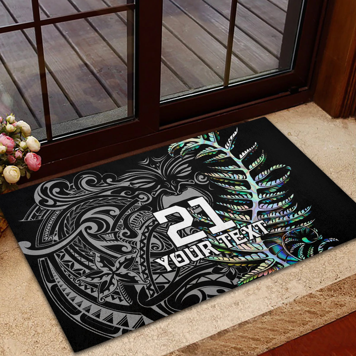 custom-new-zealand-rugby-rubber-doormat-nz-black-fern-champions-history-with-papua-shell