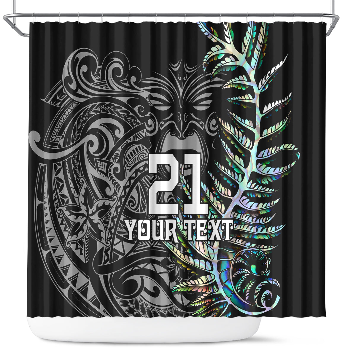 custom-new-zealand-rugby-shower-curtain-nz-black-fern-champions-history-with-papua-shell