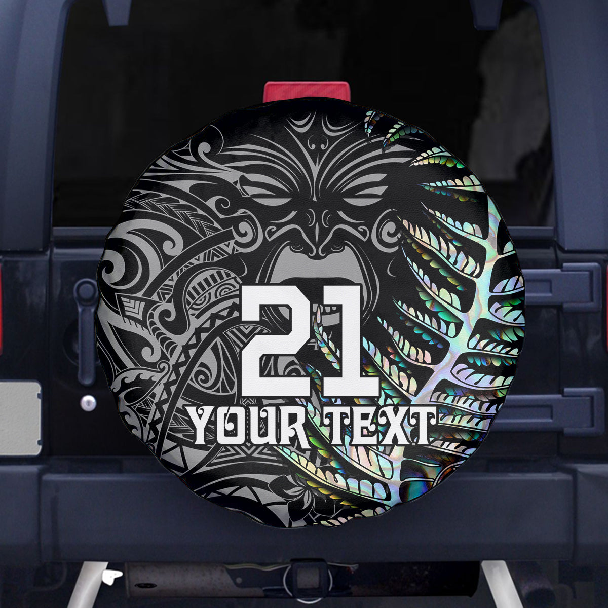 Custom New Zealand Rugby Spare Tire Cover NZ Black Fern Champions History With Papua Shell - Vibe Hoodie Shop