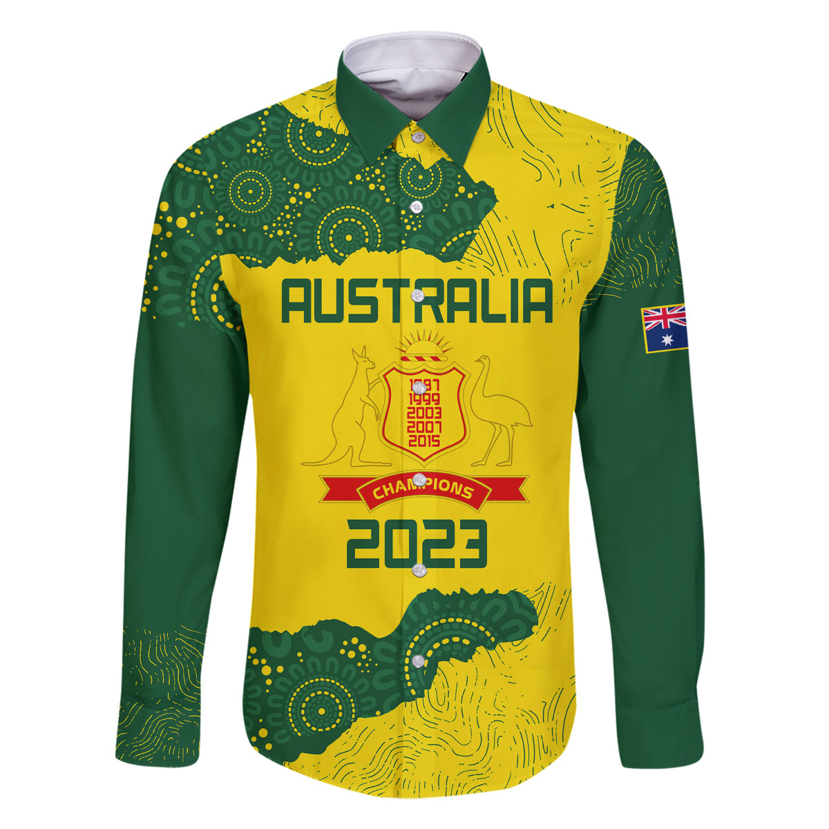 australia-cricket-family-matching-long-sleeve-bodycon-dress-and-hawaiian-shirt-history-commemorative-world-cup-winners