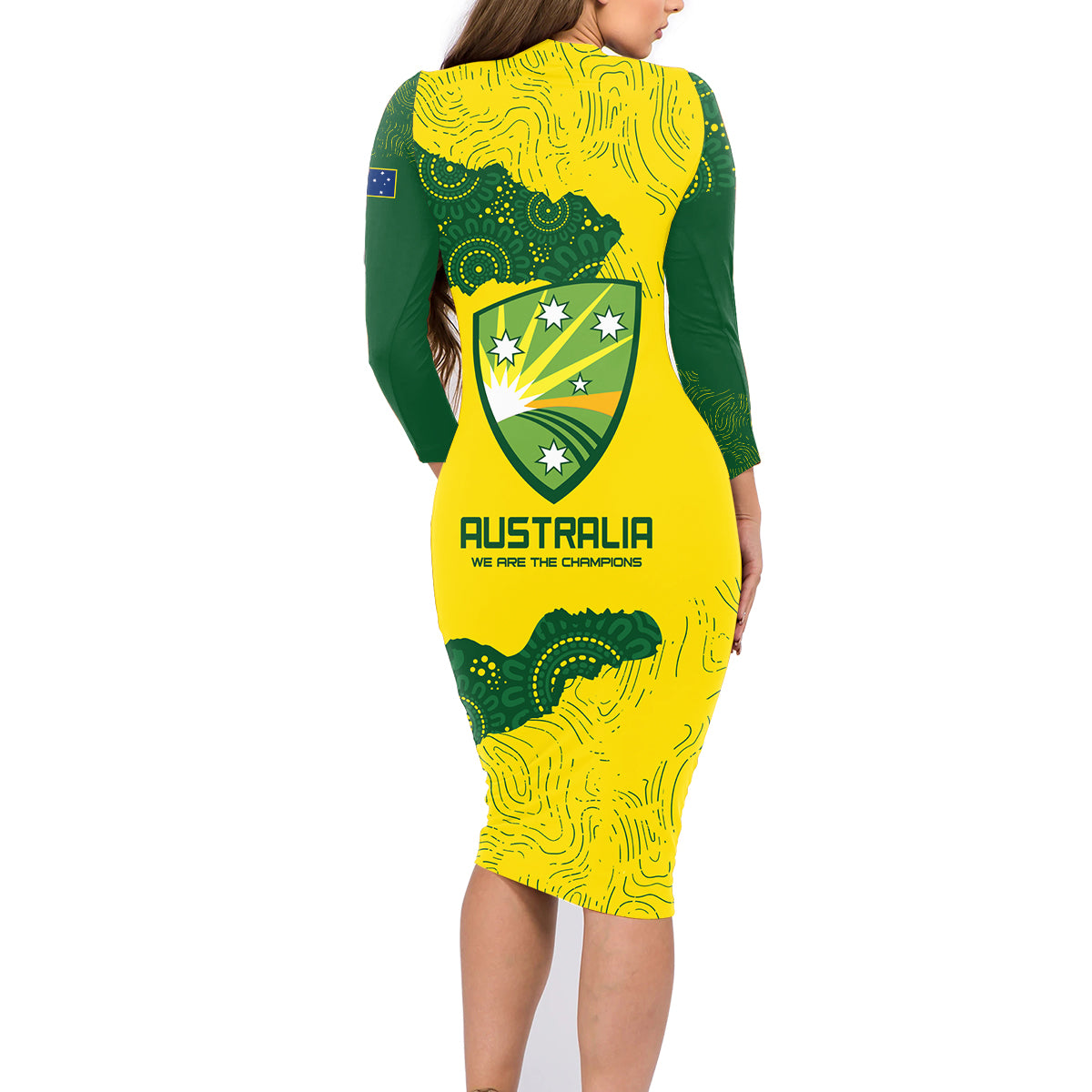 australia-cricket-family-matching-long-sleeve-bodycon-dress-and-hawaiian-shirt-history-commemorative-world-cup-winners