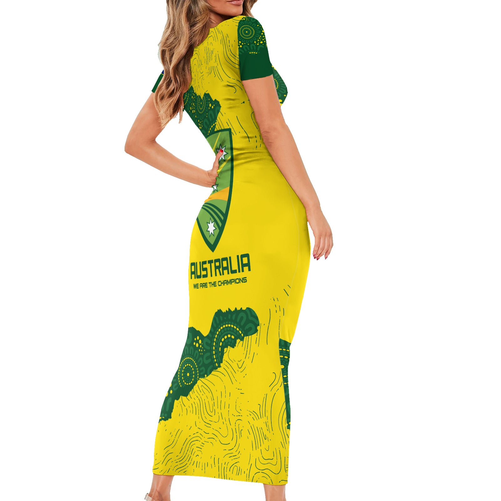 australia-cricket-family-matching-short-sleeve-bodycon-dress-and-hawaiian-shirt-history-commemorative-world-cup-winners