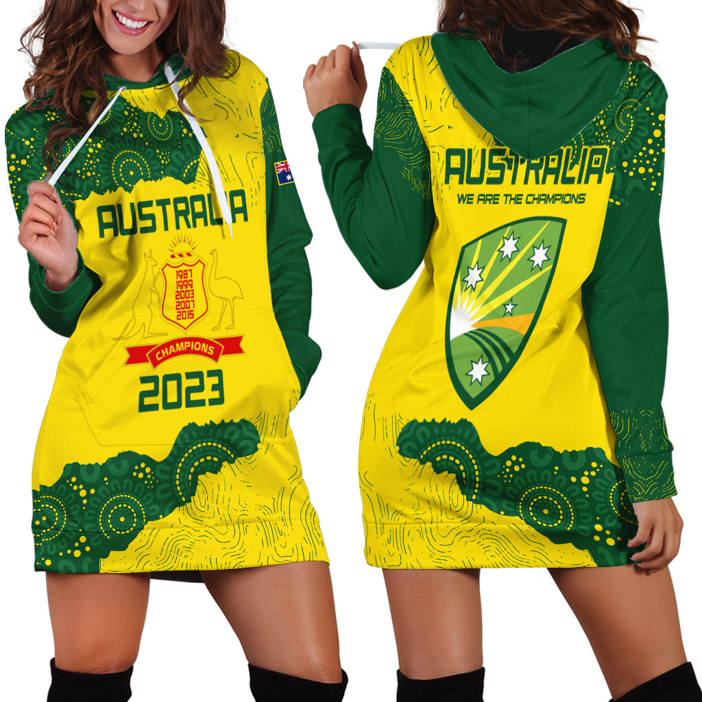 Australia Cricket Hoodie Dress History Commemorative World Cup Winners - Vibe Hoodie Shop