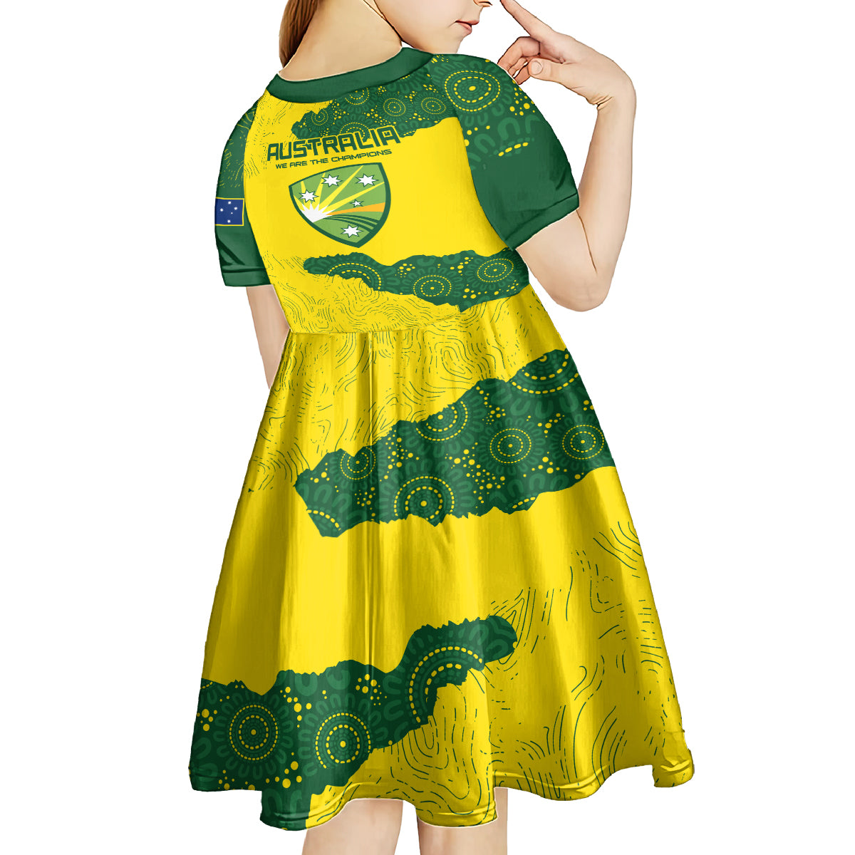 Australia Cricket Kid Short Sleeve Dress History Commemorative World Cup Winners - Vibe Hoodie Shop