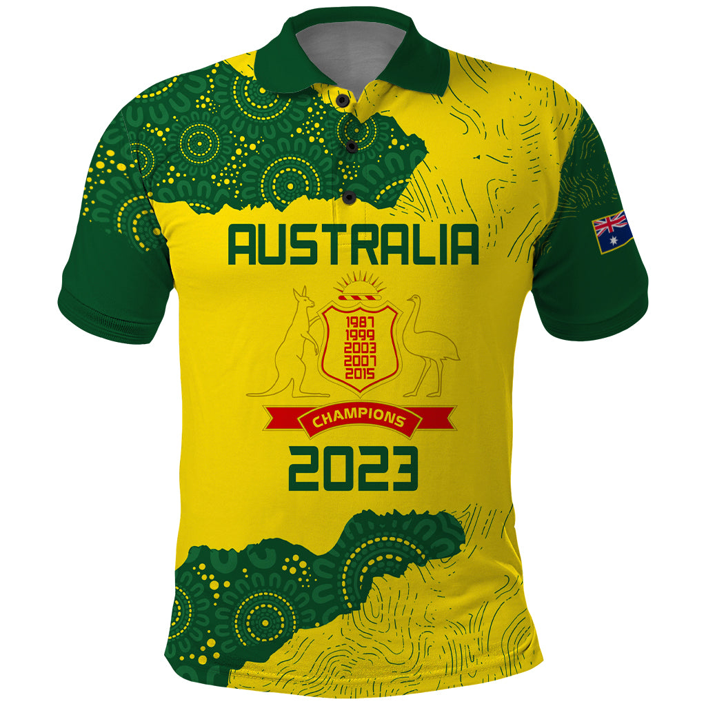 Australia Cricket Polo Shirt History Commemorative World Cup Winners LT9 - Vibe Hoodie Shop