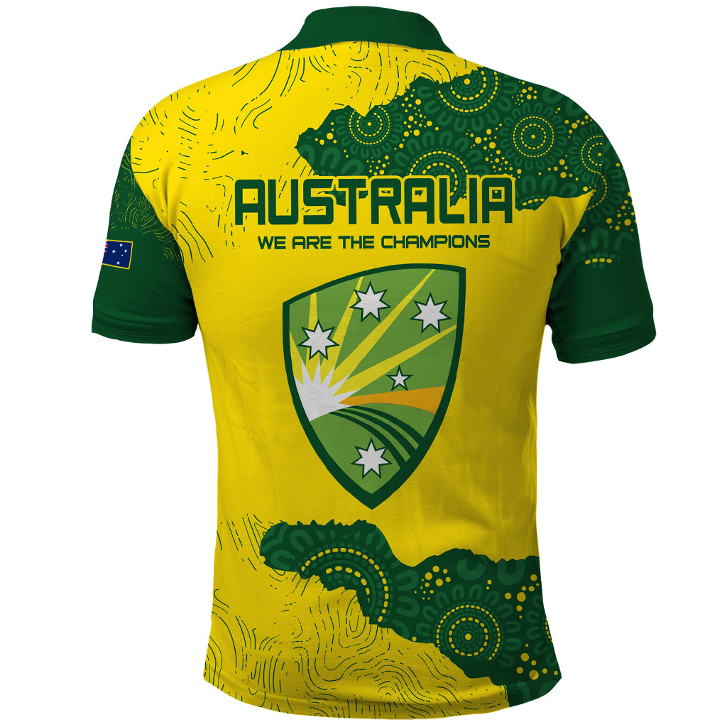 Australia Cricket Polo Shirt History Commemorative World Cup Winners LT9 - Vibe Hoodie Shop