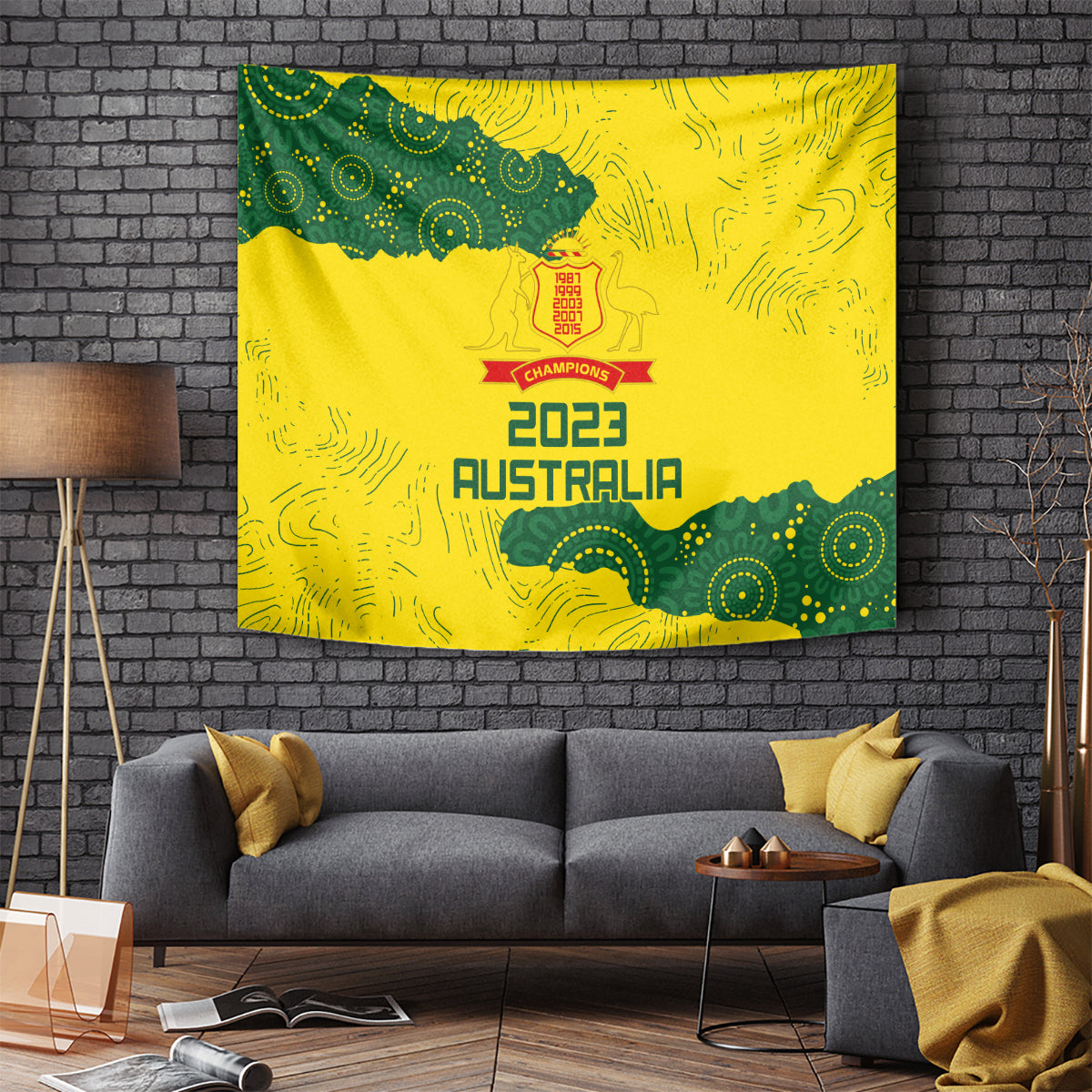 Australia Cricket Tapestry History Commemorative World Cup Winners - Vibe Hoodie Shop