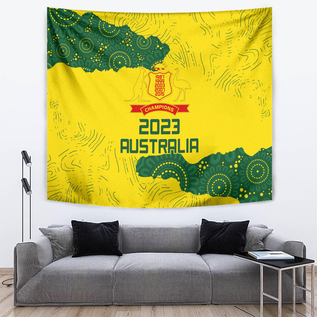 Australia Cricket Tapestry History Commemorative World Cup Winners - Vibe Hoodie Shop