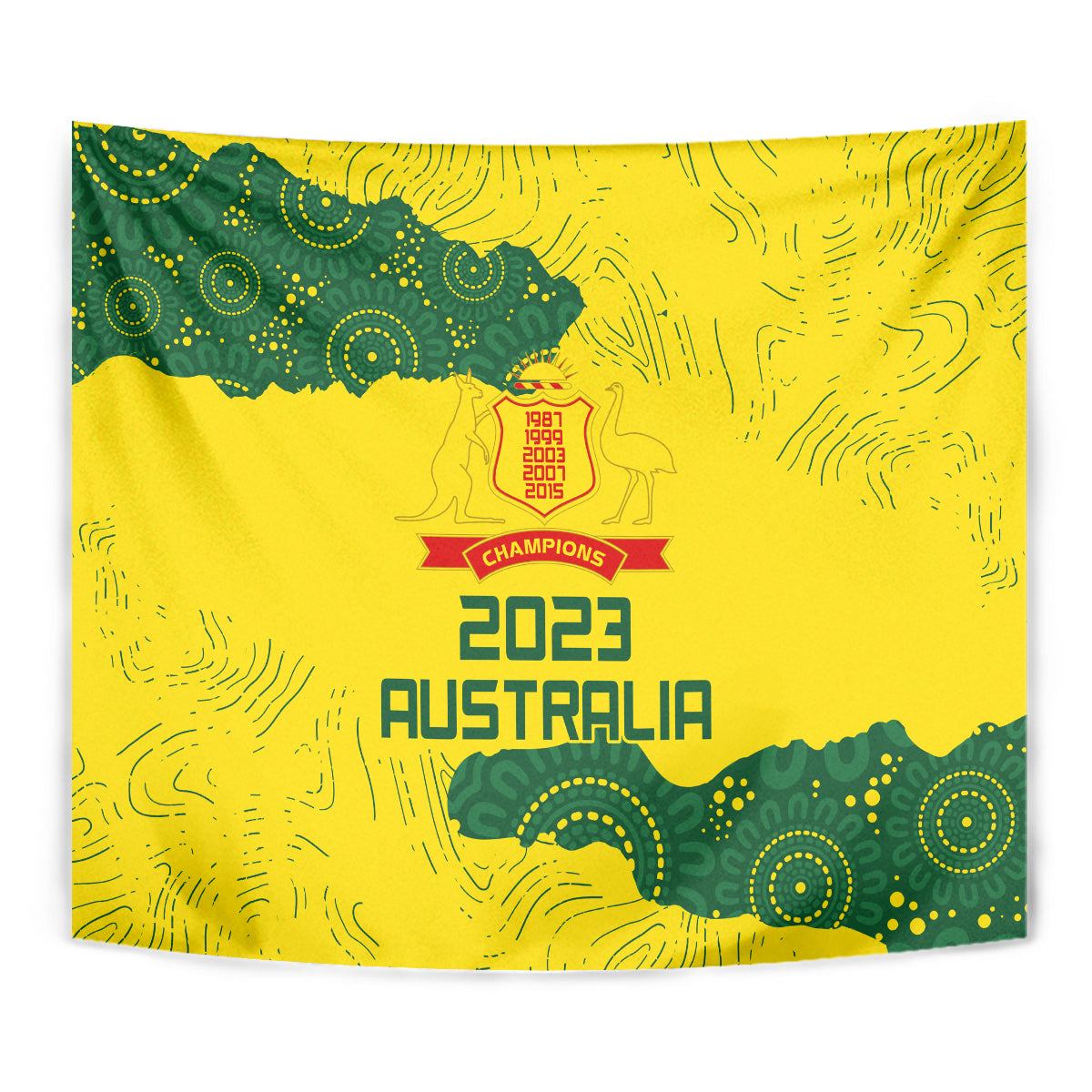 Australia Cricket Tapestry History Commemorative World Cup Winners - Vibe Hoodie Shop