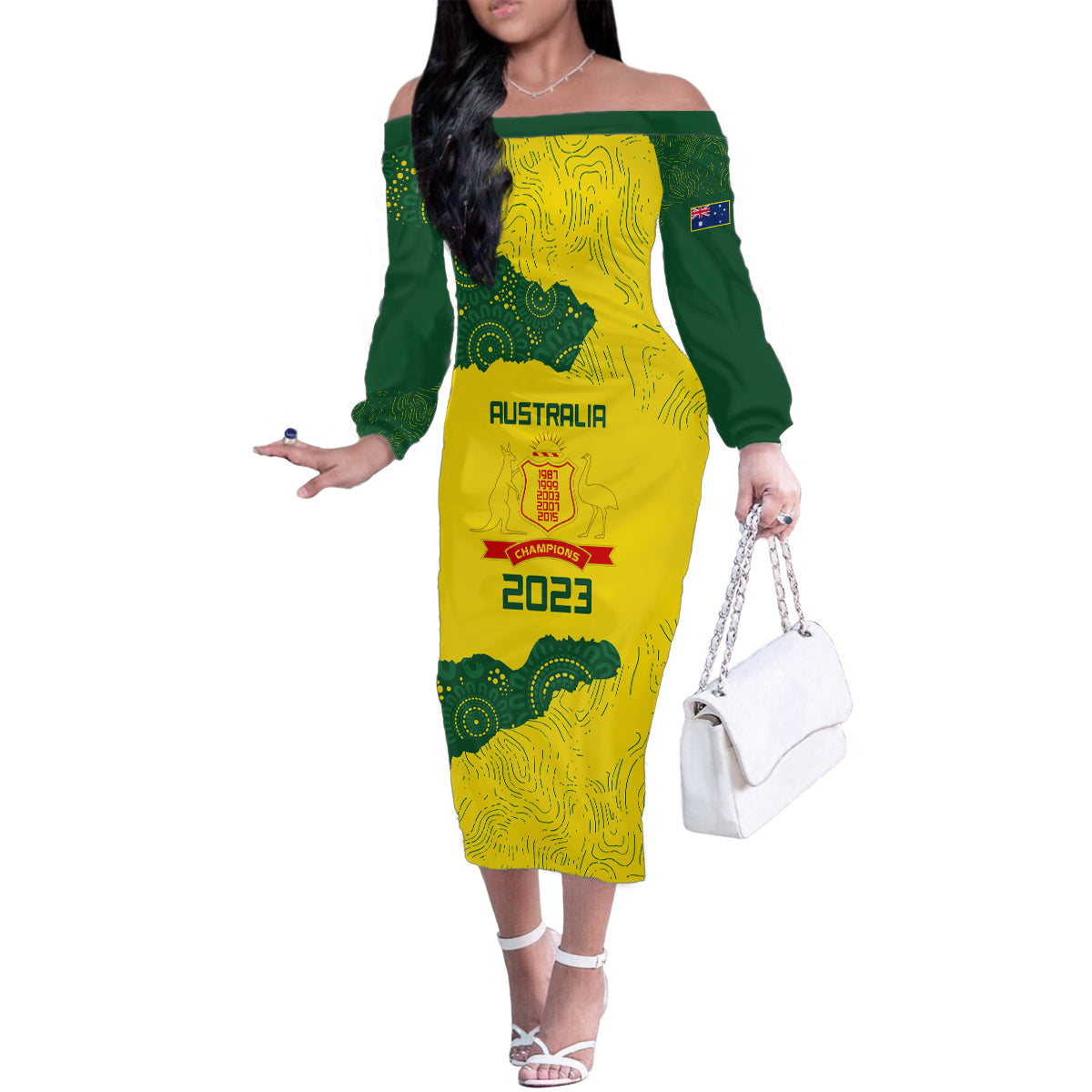 custom-australia-cricket-family-matching-off-shoulder-long-sleeve-dress-and-hawaiian-shirt-history-commemorative-world-cup-winners